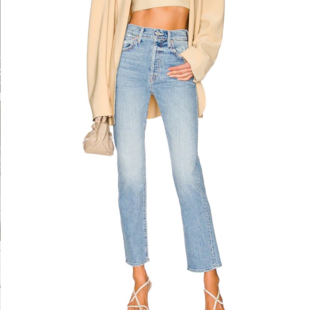 EUC Mother Denim Slay it With Flowers